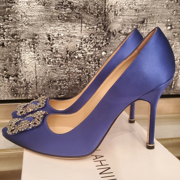 Manolo blahnik hangisi pumps 105 satin - Picture 6 of 7